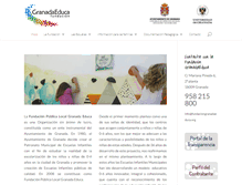 Tablet Screenshot of fundaciongranadaeduca.org